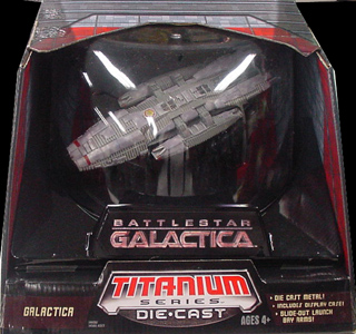 HASBRO BATTLESTAR GALACTICA TITANIUM LARGE SIZE GALACTICA