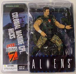 ブリスターヤケ特価 McFARLANE MOVIE MANIACS 7 ALIENS HICKS