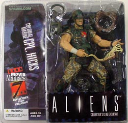 McFARLANE MOVIE MANIACS 7 コレクターズクラブ限定 ALIENS HICKS