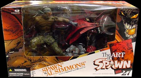 McFARLANE SPAWN 27 DX BOX SPAWN VS AL SIMMONS