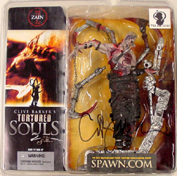 McFARLANE TORTURED SOULS SERIES 2 ZAIN クライブ・バーカー本人の直筆サイン入り！