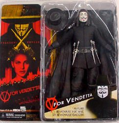 NECA V FOR VENDETTA V 7インチ アクションフィギュア ブリスター傷み特価