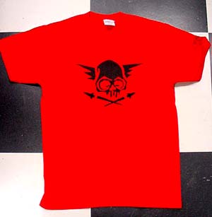 ASTRO ZOMBIES / シンプルスカル Tシャツ（赤）