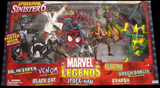 TOYBIZ MARVEL LEGENDS DX BOX SPIDER-MAN VS SINISTER 6 GIFT PACK