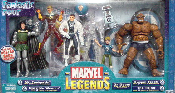 TOYBIZ MARVEL LEGENDS DX BOX VARIANT FANTASTIC FOUR GIFT PACK