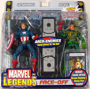 TOYBIZ MARVEL LEGENDS FACE-OFF シリーズ1 VARIANT CAPTAIN AMERICA VS. RED SKULL