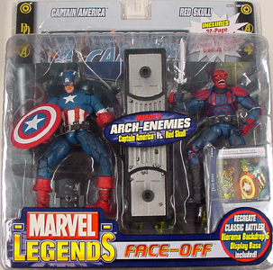 TOYBIZ MARVEL LEGENDS FACE-OFF シリーズ1 CAPTAIN AMERICA VS. RED SKULL