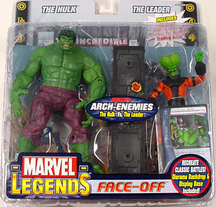 TOYBIZ MARVEL LEGENDS FACE-OFF シリーズ1 THE HULK VS. THE LEADER ブリスターワレ特価