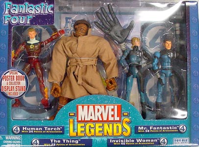 TOYBIZ MARVEL LEGENDS DX BOX FANTASTIC FOUR GIFT PACK [4PACK]