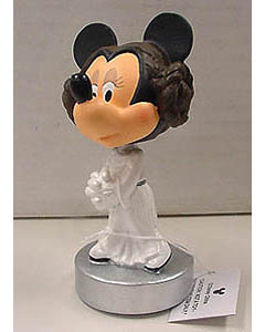 STAR WARS USA ディズニーテーマパーク限定 レジン製 BOBBLE HEAD MINNIE MOUSE AS PRINCESS LEIA