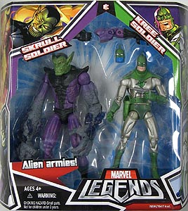 HASBRO MARVEL LEGENDS 2PACK SKRULL SOLDIER & KREE SOLDIER