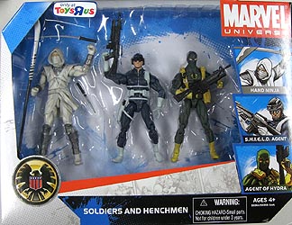 HASBRO MARVEL UNIVERSE 3PACK SOLDIERS AND HENCHMEN