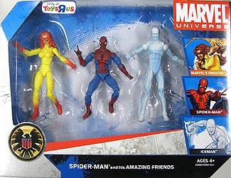 HASBRO MARVEL UNIVERSE 3PACK SPIDER-MAN AND HIS AMAZING FRIENDS