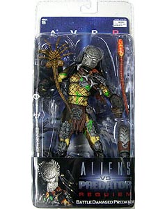 NECA ALIEN VS PREDATOR REQUIEM SERIES 4 BATTLE DAMAGED PREDATOR MASKED