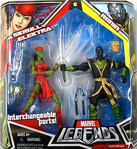 HASBRO MARVEL LEGENDS 2PACK VARIANT SKRULL ELEKTRA &amp; RONIN