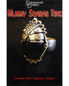 DIMENSIONAL DESIGNS MUMMY SCARAB RING サイズ10号（日本サイズで20号くらい）