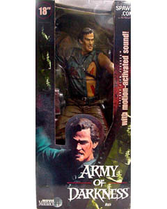 McFARLANE MOVIE MANIACS 4 18インチ ARMY OF DARKNESS ASH 箱若干ヤケ特価