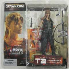 McFARLANE MOVIE MANIACS 5 TERMINATOR 2 SARAH CONNOR 髪おろし