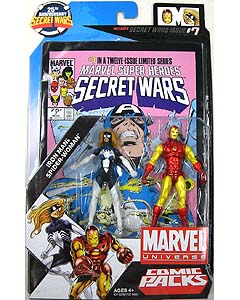 HASBRO MARVEL UNIVERSE COMIC PACKS SECRET WARS IRON MAN & SPIDER-WOMAN