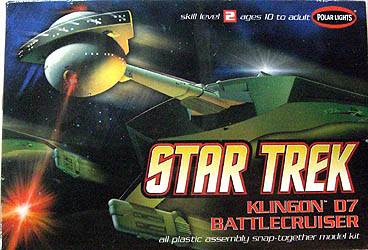 パッケージ傷み特価 POLAR LIGHTS 1/1000スケール STAR TREK KLINGON D7 BATTLECRUISER