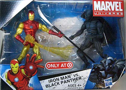 HASBRO MARVEL UNIVERSE USA TARGET限定 2PACK #001 IRON MAN VS.BLACK PANTHER