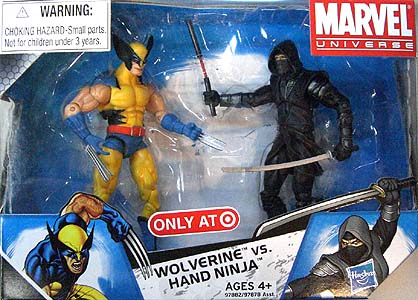 HASBRO MARVEL UNIVERSE USA TARGET限定 2PACK #004 WOLVERINE VS. HAND NINJA