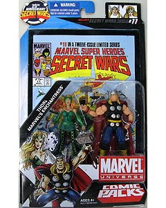 HASBRO MARVEL UNIVERSE COMIC PACKS SECRET WARS THOR & MARVEL'S ENCHANTRESS