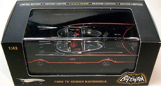 マテル ホットウィール 1/43スケール 1966年 TV版 バットモービル ダイキャストミニカー エリート版