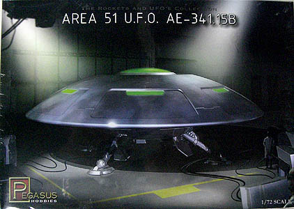 PEGASUS HOBBIES 1/72スケール AREA 51 U.F.O. AE-341.15B 組み立て式 プラモデル