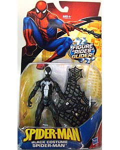 HASBRO SPIDER-MAN CLASSICS 2009 BLACK COSTUME SPIDER-MAN [FIGURE RIDES GLIDER]