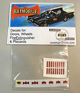 ACADEMY ART &amp; DESIGN ビニールステッカー BATMAN 1/32スケール 1966 BATMOBILE