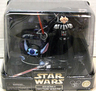 STAR WARS USAディズニーテーマパーク限定 フィギュア 2パック STITCH AND GOOFY AS EMPEROR PALPATINE AND DARTH VADER