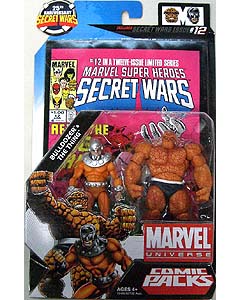 HASBRO MARVEL UNIVERSE COMIC PACKS SECRET WARS BULLDOZER & THE THING ブリスター傷み特価