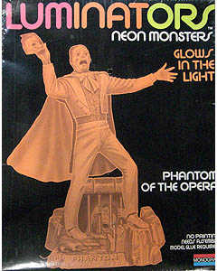 MONOGRAM LUMINATORS NEON MONSTERS PHANTOM OF THE OPERA 組み立て式プラモデル シュリンクなし＆パッケージ傷み特価