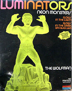 MONOGRAM LUMINATORS NEON MONSTERS THE WOLFMAN 組み立て式プラモデル