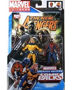 HASBRO MARVEL UNIVERSE COMIC PACKS NEW AVENGERS SPIDER-MAN & SENTRY