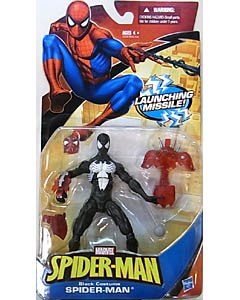 HASBRO SPIDER-MAN CLASSICS 2010 BLACK COSTUME SPIDER-MAN [LAUNCHING MISSILE!]