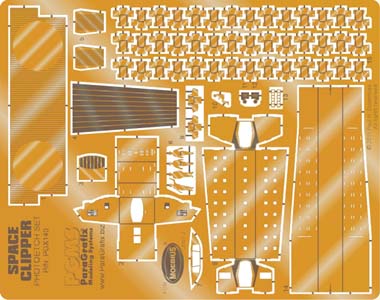 PARAGRAFIX メビウスモデル 1/160スケール 2001年宇宙の旅 オリオン号 スペースクリッパー用 エッチングパーツ / PGX140