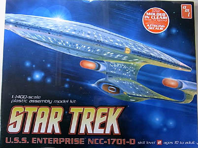 AMT 1/1400スケール STAR TREK U.S.S. ENTERPRISE NCC-1701-D 組み立て式プラモデル [CLEAR ver.]