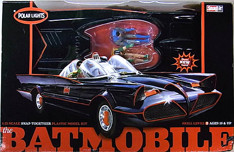 POLAR LIGHTS 1/25スケール 1966 BATMOBILE 組み立て式プラモデル スナップキット