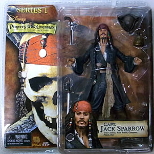 NECA PIRATES OF THE CARIBBEAN THE CURSE OF THE BLACK PEARL SERIES 1 CAPT. JACK SPARROW