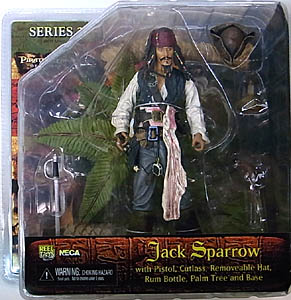 NECA PIRATES OF THE CARIBBEAN DEAD MAN'S CHEST SERIES 2 JACK SPARROW