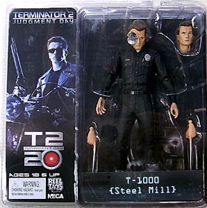 NECA TERMINATOR COLLECTION 7インチアクションフィギュア シリーズ2 TERMINATOR 2 T-1000 [STEEL MILL] ブリスター傷み特価