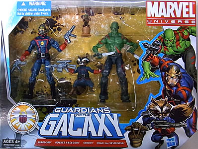 HASBRO MARVEL UNIVERSE 4PACK GUARDIANS OF THE GALAXY パッケージ傷み特価