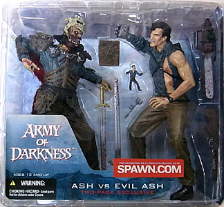 McFARLANE MOVIE MANIACS ARMY OF DARKNESS ASH VS EVIL ASH 2PACK