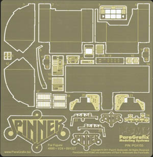 PARAGRAFIX フジミ 1/24スケール スピナー用 エッチングパーツ&amp;デカールセット / PGX155