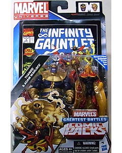 HASBRO MARVEL UNIVERSE COMIC PACKS THE INFINITY GAUNTLET THANOS & ADAM WARLOCK