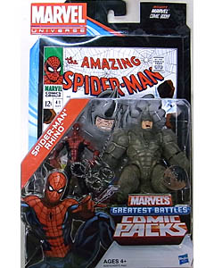 HASBRO MARVEL UNIVERSE USA TOYSRUS限定 COMIC PACKS SPIDER-MAN & RHINO