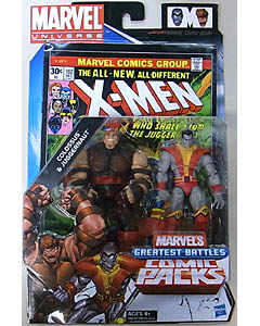 HASBRO MARVEL UNIVERSE COMIC PACKS X-MEN COLOSSUS & JUGGERNAUT