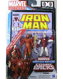 HASBRO MARVEL UNIVERSE COMIC PACKS IRON MAN SILVER CENTURION VS. MANDARIN